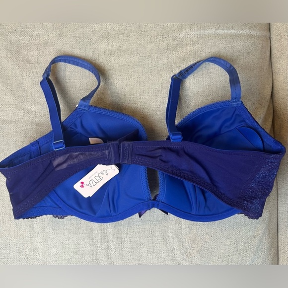 La SENZA Blue and Black Lace Bra - Picture 3 of 3